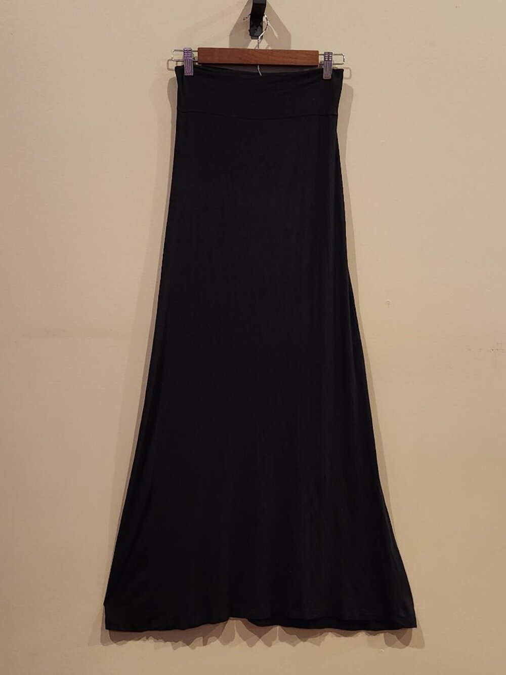 Charlotte Russe Women's Medium Black Maxi Skirt Stretch New